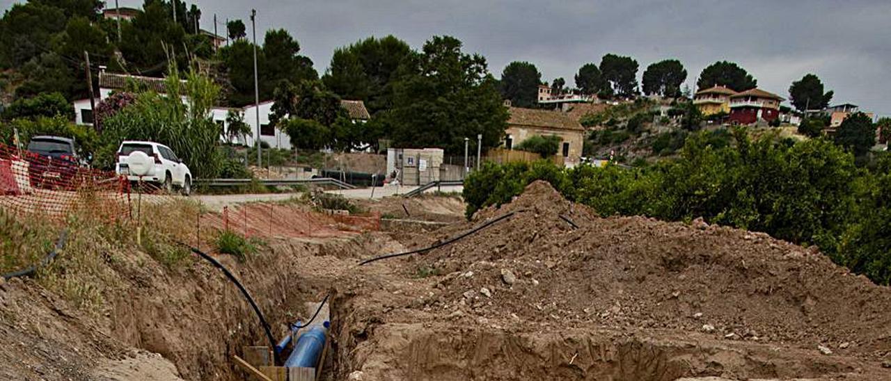 Tramo inicial del acueducto descubierto en mayo. | PERALES IBORRA