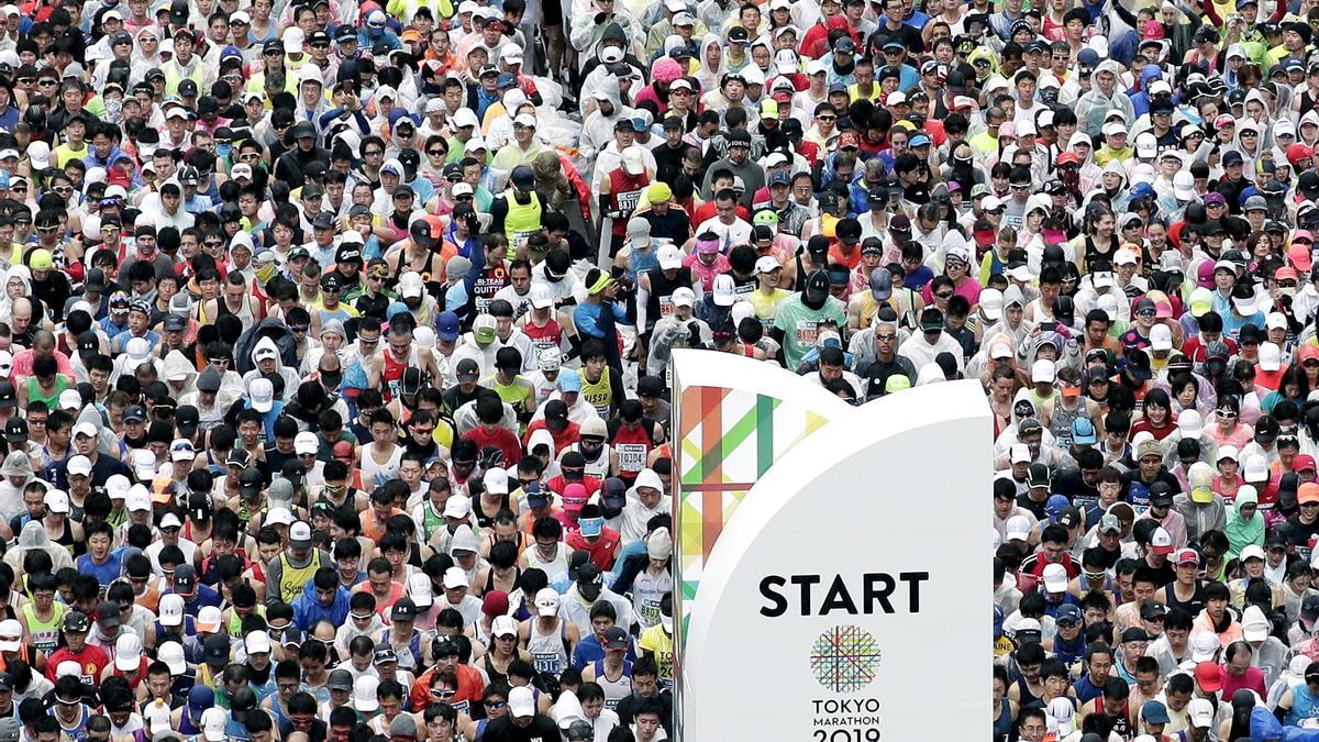 Participantes en el Maratón de Tokio de 2019
