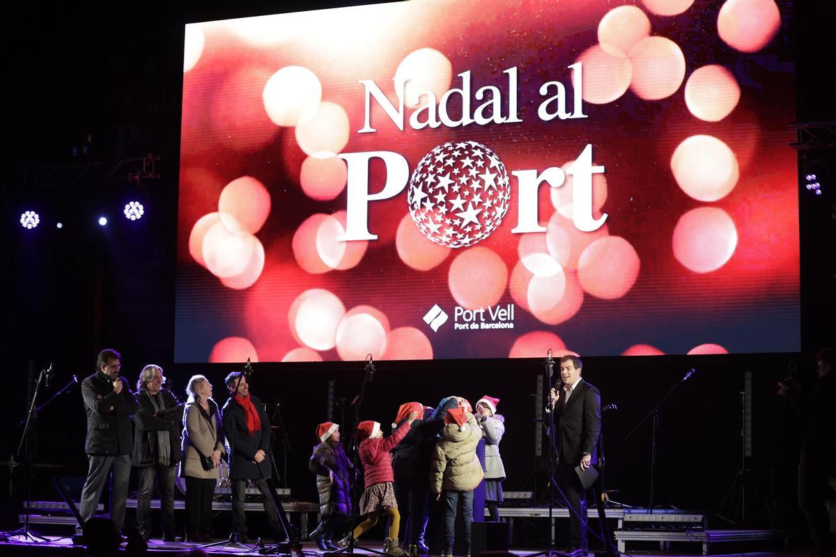 El Port de Barcelona enciende las luces navidad en la Fira de Nadal