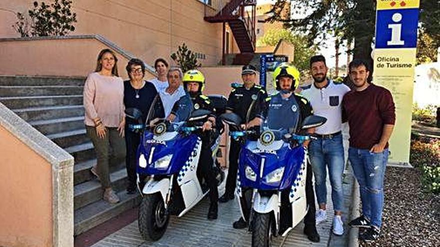 Les dues motos elèctriques de la Policia Local de Tossa.