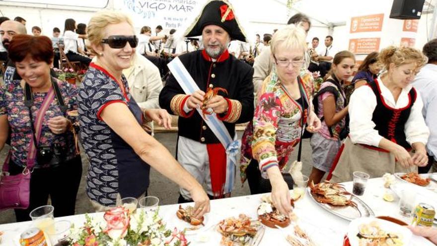 Personajes de la Reconquista participaron en la inauguración. // E. Rodríguez