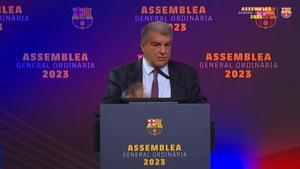 Assemblea del Barça: «Hem salvat al club», diu Laporta