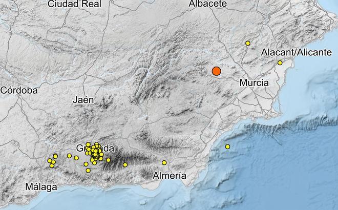 Sentido un terremoto de magnitud 3,1 con epicentro en Murcia