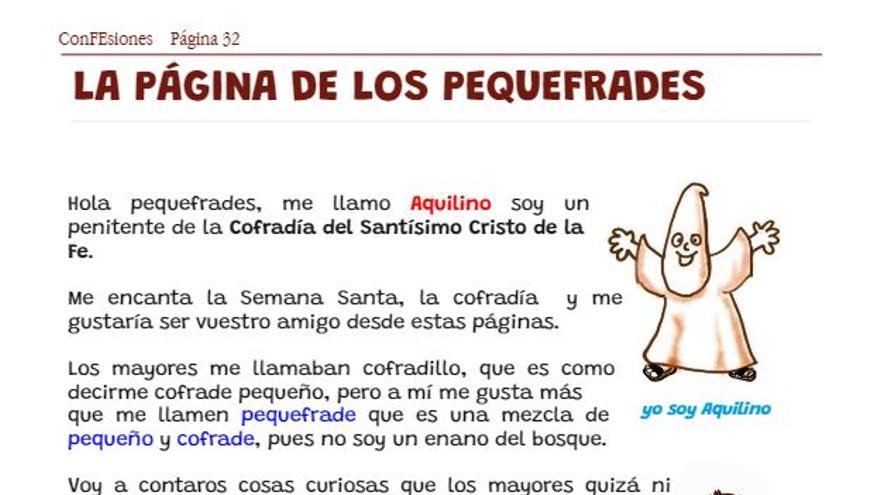 Página de Aquilino de la revista ‘ConFEsiones’.