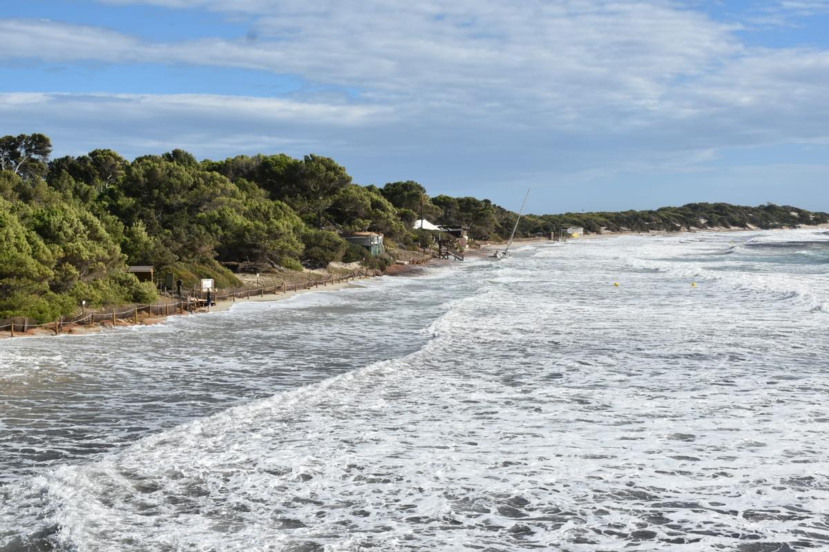 Temporal en ses Salines de Ibiza Temporal en ses Salines de Ibiza