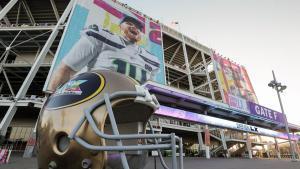 Santa Clara (United States), 07/02/2026.- Super Bowl LX posters are on display outside Levi’s Stadium in Santa Clara, California, USA, 06 February 2026. The AFC Champion New England Patriots face the NFC Champion Seattle Seahawks in Super Bowl LX at Levis Stadium in Santa Clara, California, USA, on 08 February 2026. EFE/EPA/CHRIS TORRES