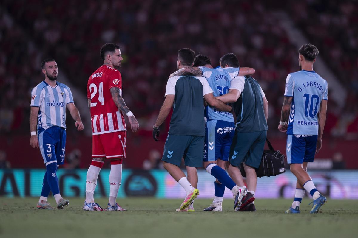 Murillo se lesionó la rodilla en la final del ascenso en Almería.