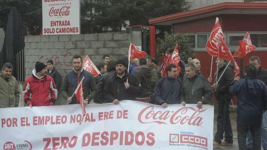 Protesta de trabajadores de Begano, el año pasado, contra el ERE.