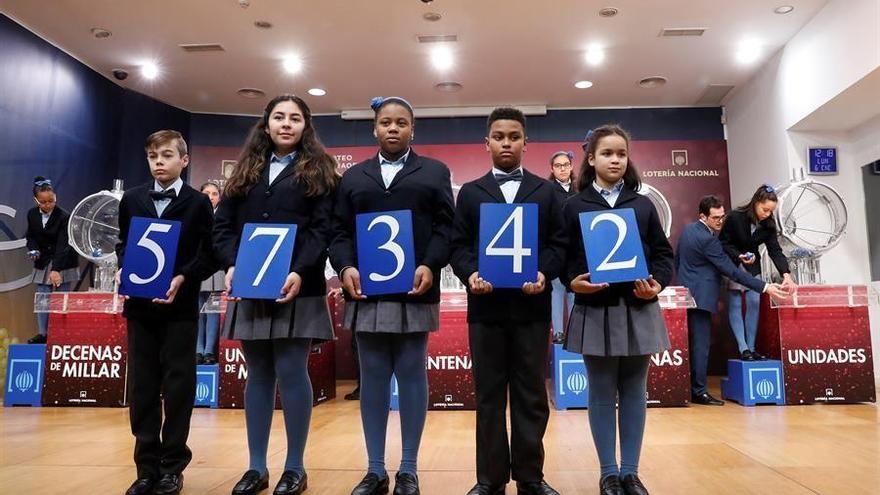 El Gordo del Sorteo del Niño, el 57.342, muy repartido