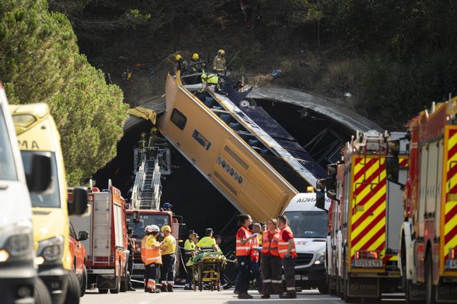 Cronología del accidente del autobús en la C-32