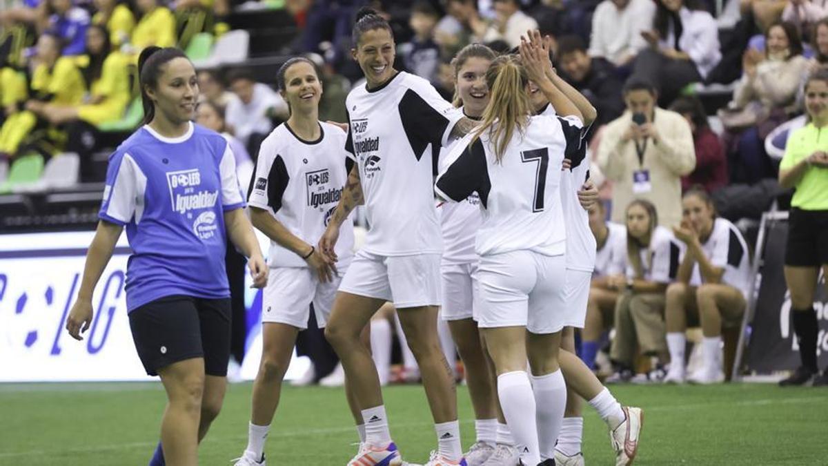 'Goles por la igualdad', una acción promocional que la Liga F llevó a cabo con Finetwork.