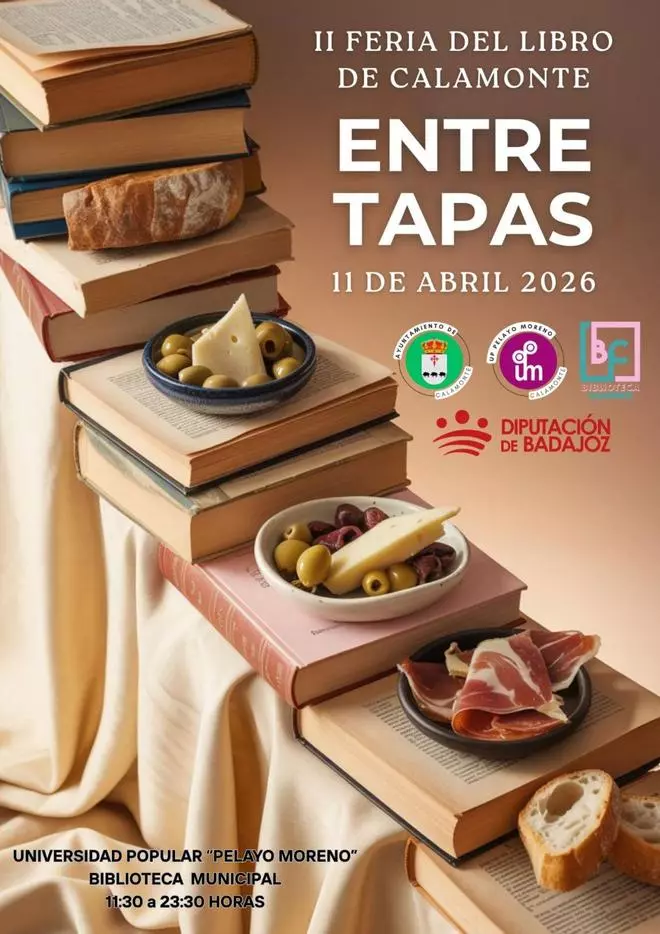 Calamonte celebra este sábado su II Feria del Libro ‘Entre Tapas’