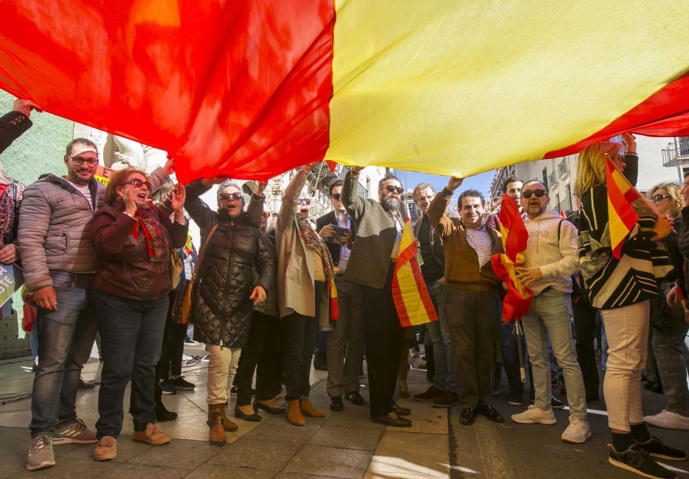 Manifestación en Alicante contra el gobierno de Pedro Sánchez