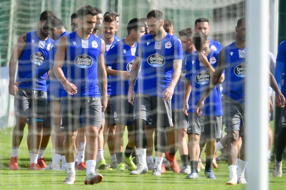 El cuerpo técnico encabezado por Juan Antonio Anquela diseñó para esta semana un plan de trabajo con seis entrenamientos, todos en la ciudad deportiva, antes del debut liguero del domingo.