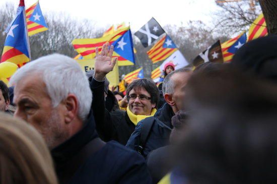 Manifestació independentista a Brussel·les