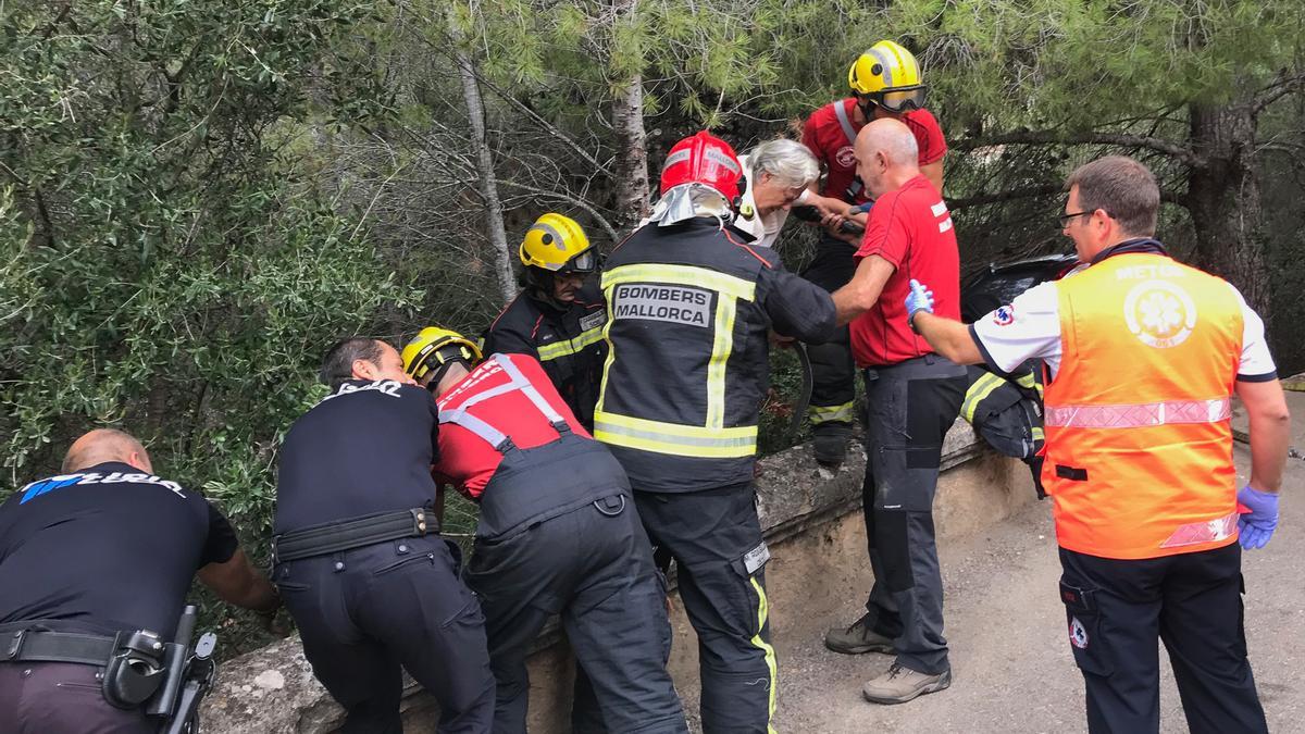 Die Rettung erfolgte durch die Feuerwehr von Mallorca.