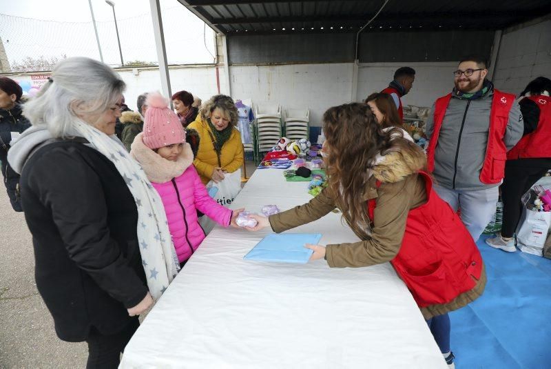 Partido solidario en el campo César Láinez