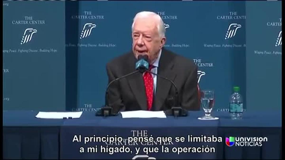 L’expresident dels EUA Jimmy Carter ha explicat que el càncer que tenia ha fet metàstasi al cervell.