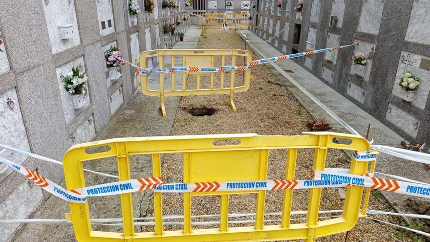 Bergondo urge medidas al Arzobispado ante los "problemas de seguridad" del cementerio de Cortiñán
