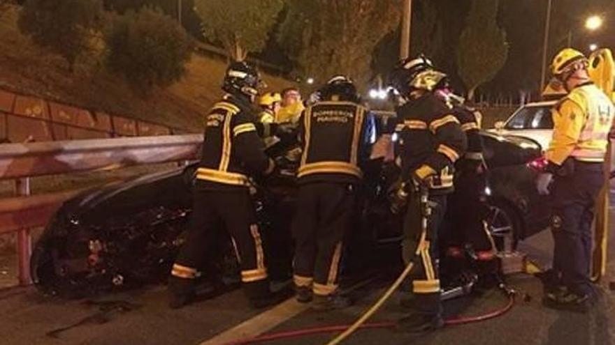 Un conductor kamikaze provoca un accident amb vuit ferits a Madrid