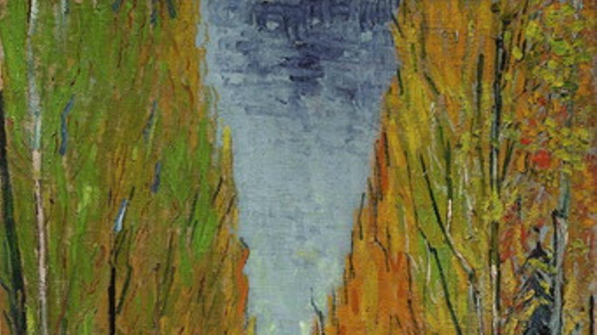 El óleo 'L'Allée des Alyscamps', de Vincent Van Gogh, subastado este martes por Sotheby's en Nueva York.