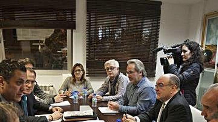 Reunión del Consejo de Zamora 10, ayer.