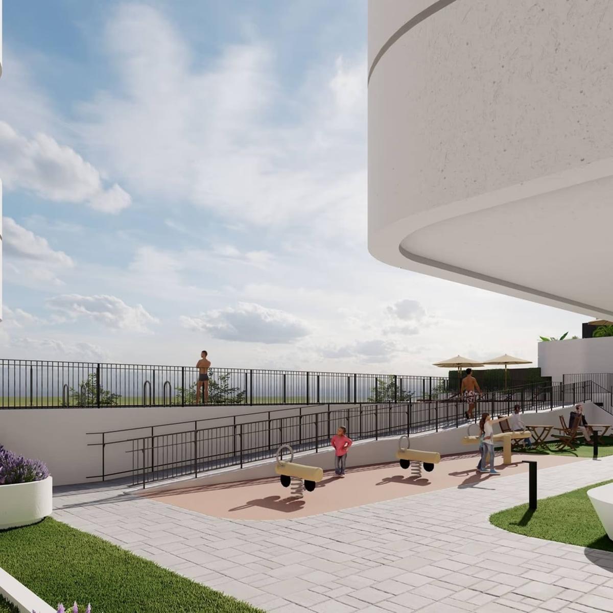 El Residencial Moncayo, una nueva promoción de viviendas de Palmas Altas, en imágenes