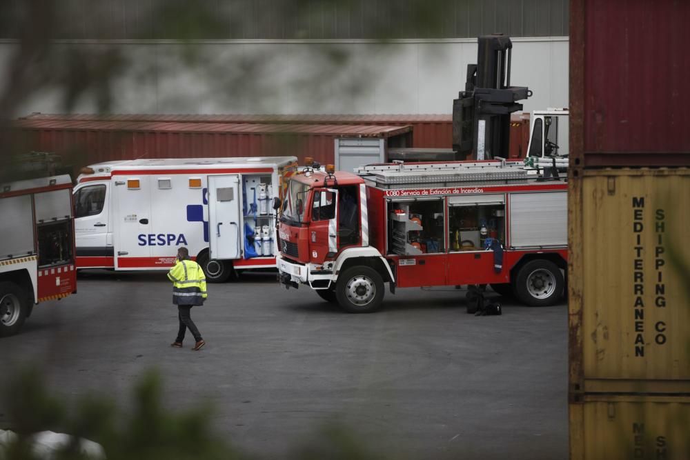 Los servicios de emergencias atienden al herido