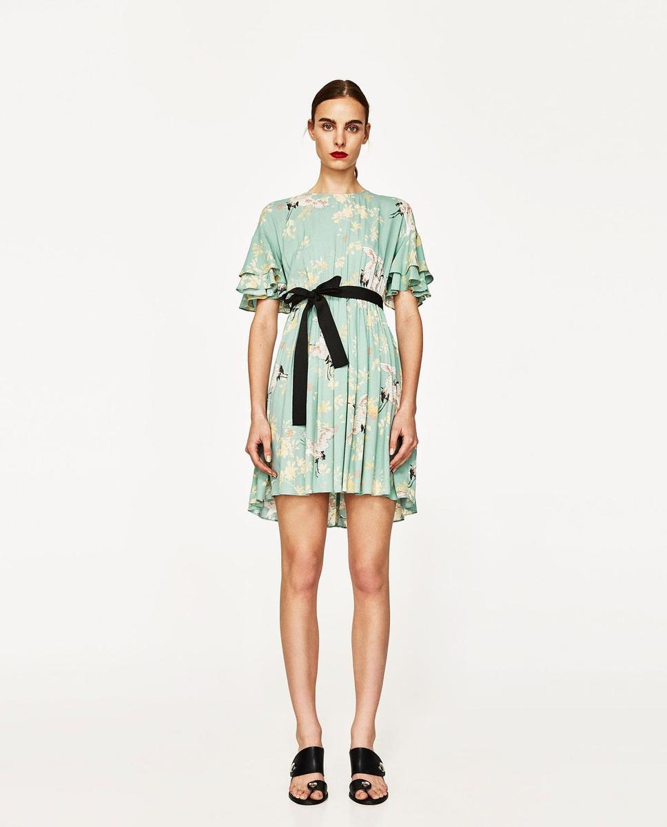 Vestido estampado, Zara