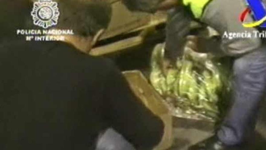 Un error de los narcos frustró que la cocaína oculta entre plátanos se distribuyera en Galicia