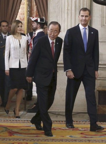Los Reyes, Mariano Rajoy y Ban Ki Moon han presidido los actos del 60 aniversario de España en la ONU