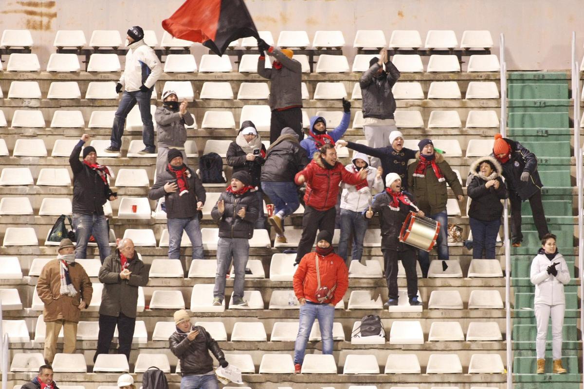 La afición del Gerena, en Castalia en 2015.