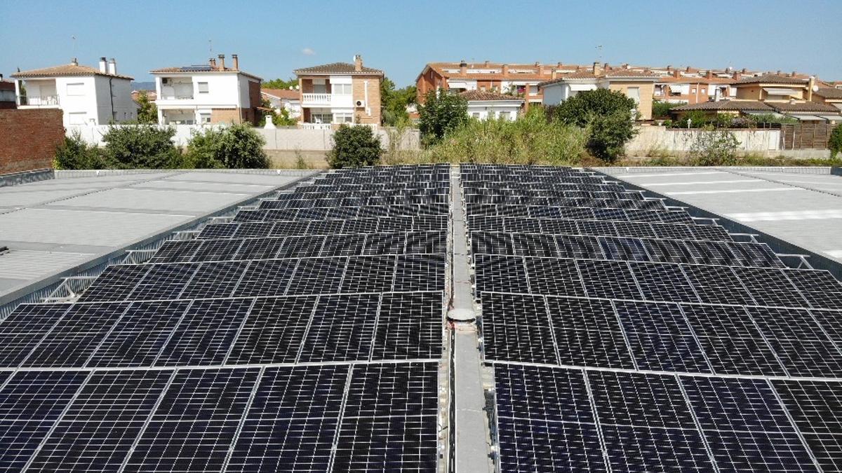 La instal·lació de la comunitat solar.