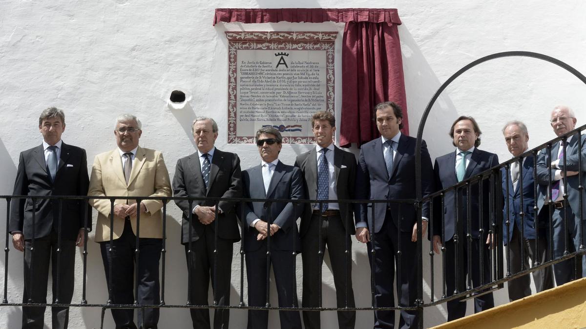 Victorino Martín y Manuel Escribano fueron los grandes protagonistas del acto de ayer. / Manuel Gómez