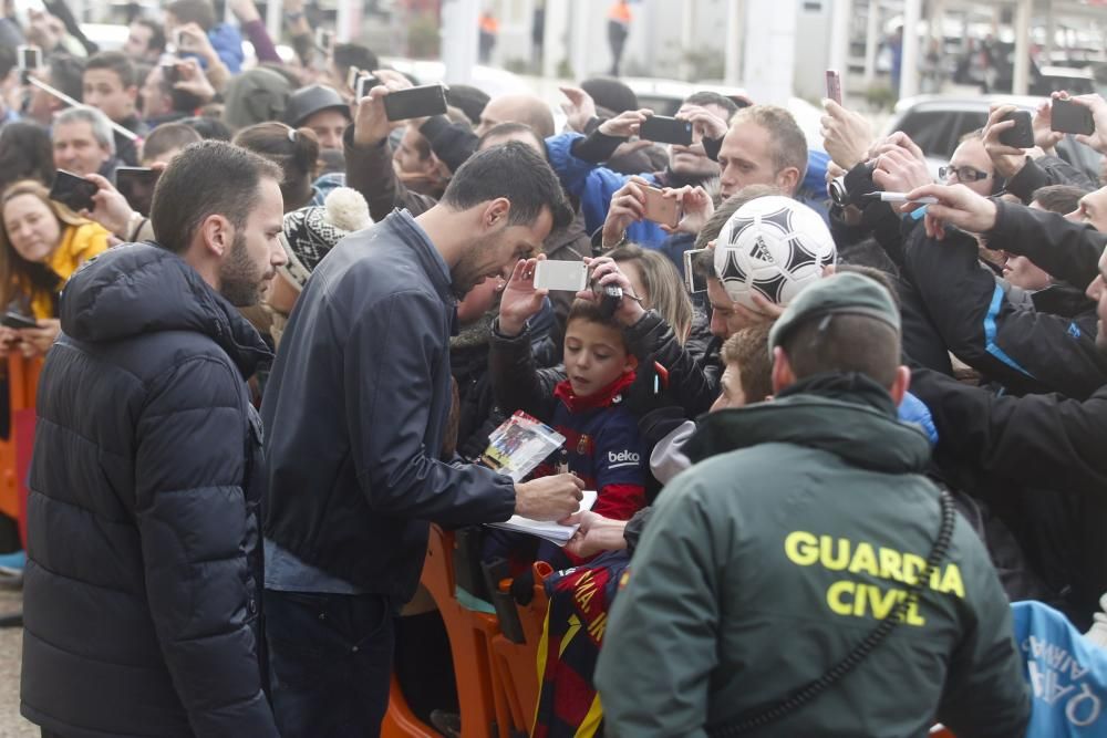 El Barcelona llega a Asturias para su duelo ante el Sporting