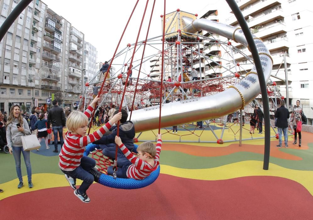 Así es el nuevo 'macroparque' infantil de Vigo.