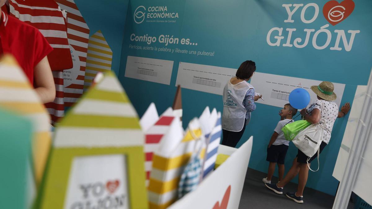Una vista del stand.