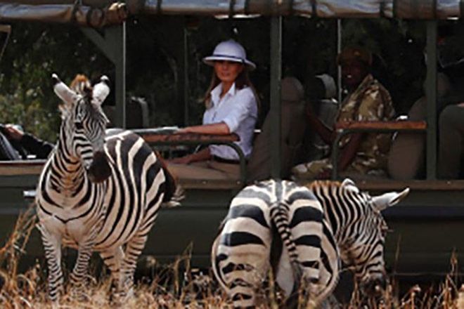 Melania Trump disfruta de los animales