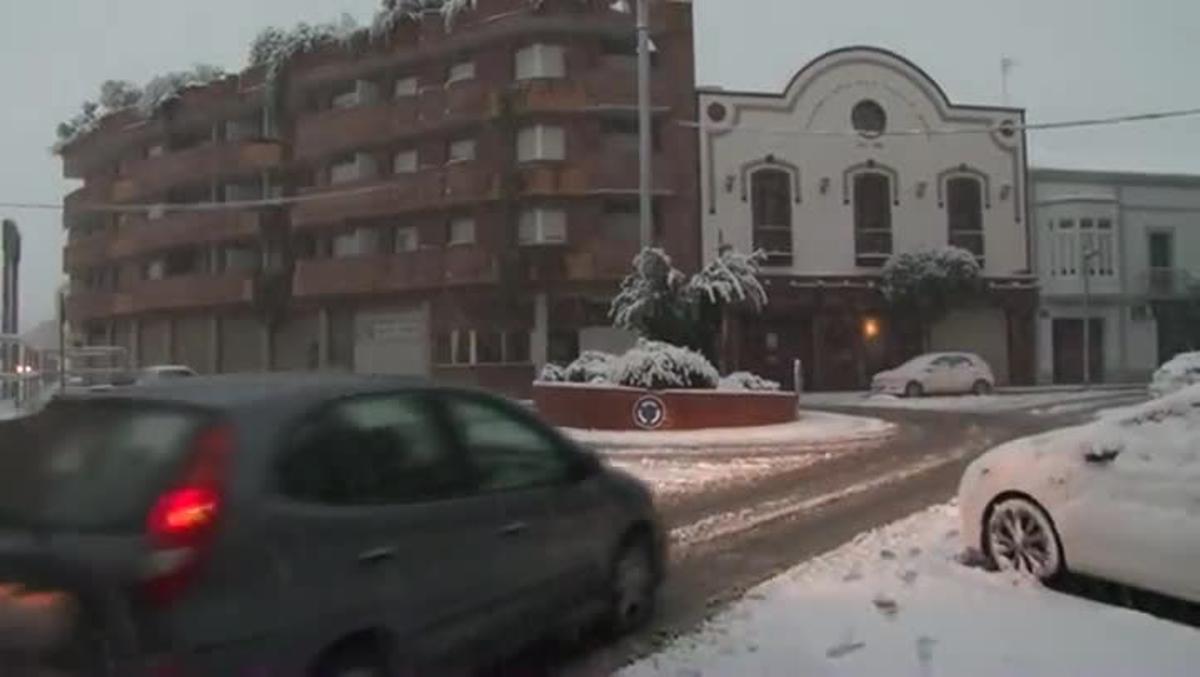 Gruix de neu a Mollerussa.