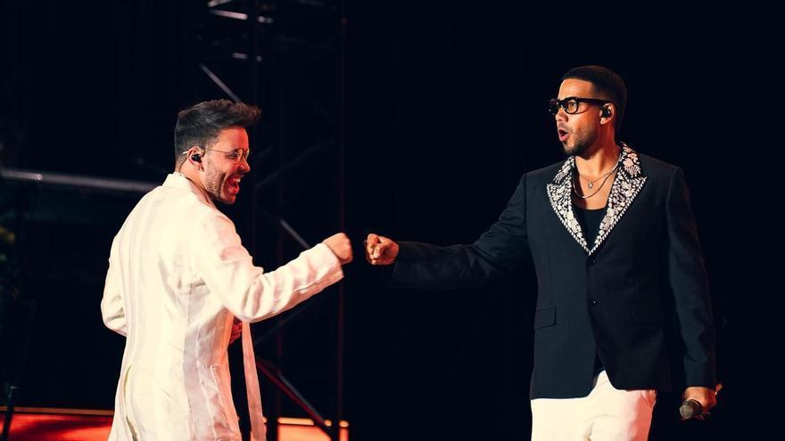 Romeo Santos y Prince Royce bailaron bachata con Santa Cruz de Tenerife