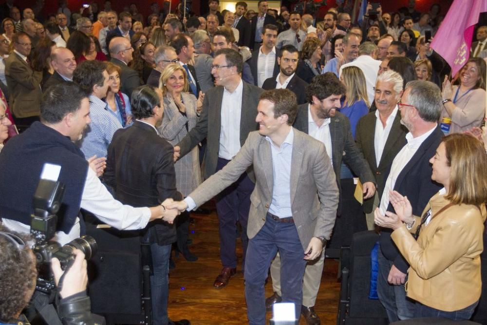 Casado apadrina las candidaturas de Ballesta y López Miras