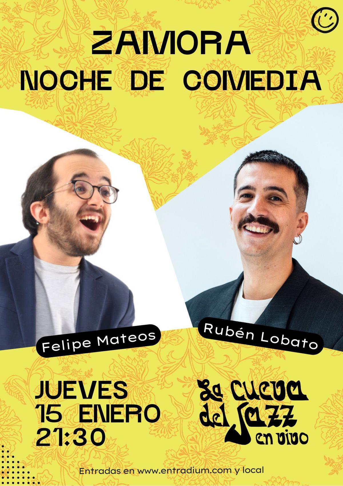 cartel de la noche de humor.