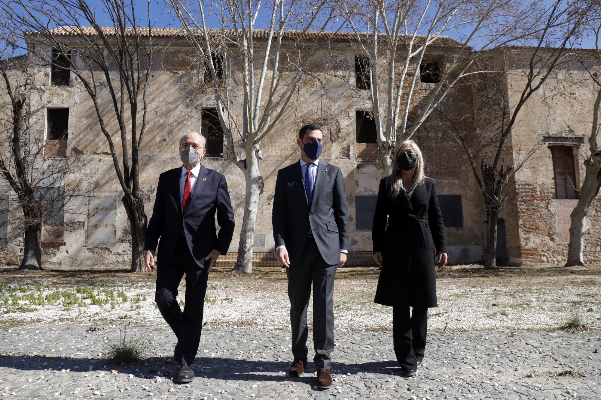 El presidente Moreno visita el convento de la Trinidad de Málaga