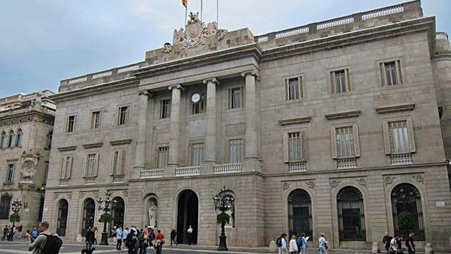 La plaça de Sant Jaume, en una imatge d&#039;arxiu