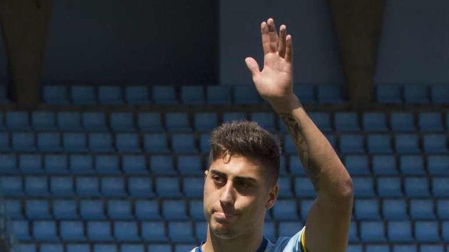 Álvaro Lemos, con el Celta.