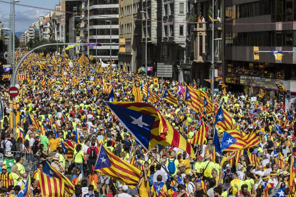 Concentració per la Diada 2017 a Barcelona