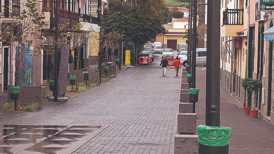 Una calle del centro de Tegueste.