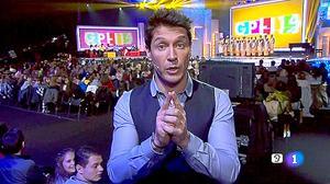Jaime Cantizano, al capdavant de la ’Gala por la infancia’, que va emetre TVE-1.