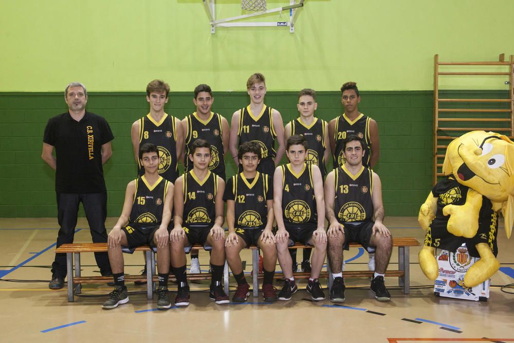Equipos del club de baloncesto de Xirivella.