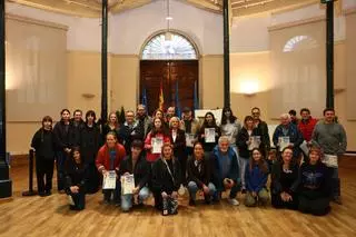 Los participantes en el XII Concurso de Pintura Rápida